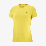 Salomon Cross Run Ss Tee W Empire Yellow/Heather