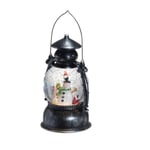 Finnlumor LED-dekorlampa, snöande lykta, snögubbe 20cm