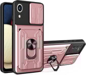 Phone Case For Samsung Galaxy A03 Core, Military Grade Heavy Duty Absorption De Choc Housse Avec Support Slots De La Carte Protection Coque For Samsung Galaxy A03 Core Ssj Rose Gold.