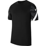 Nike Men's Dri-FIT Strike 21 Short Sleeve Jersey, Black/Anthracite/White/White, S