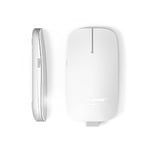 Xoopar Souris sans Fil 2.4G - Souris sans Piles - Bluetooth - Rechargeable - Souris Connectée Ordinateur - Ultra Slim - Pokket en Plastique Recyclé (Blanc)