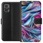 Motorola Moto E22i Svart Plånboksfodral Cellofan