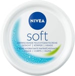 NIVEA Soft refreshing moisturising cream (50 ml), light cream with vitamin E an