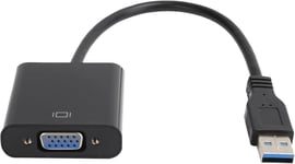 Adaptateur USB 3.0 vers VGA, adaptateur USB 3.0 1920 x 1080p, adaptateur multi-moniteur, carte graphique externe, convertisseur de cable 5,0 Gbit/s pour Windows 7/8/10