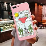 BVCX Art pizza coffee Pink silicone Phone Case For iP X 6 6s Plus 7 8 Plus XS MAX XR 11 Pro Max SE 5 5s TPU Cover (Color : Ivory, Material : For iPhone 8Plus)