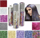 Stargazer Glitter Hair Spray Washout Red, Blue, Pink, Purple Silver, Gold Colour