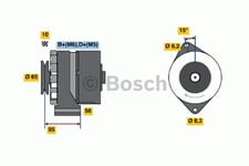 Generator Bosch - Opel - Astra, Vectra, Kadett, Ascona, Rekord, Omega, Manta, Frontera, Calibra
