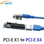 Adaptateur PCI Express USB 3.0, PCIE, rallonge, USB 3.0 PCIE, carte d'extension SATA X1 à X4
