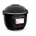 Tefal Cook4me Touch CY912840 Connected Digital Multi Pressure Cooker – 6L/Black & Stainless Steel