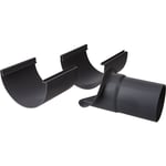 11&quot; x 90 mm Pip justerbar grafit Plastmo