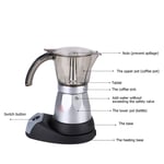 (Silver)Octagonal Aluminum Electric Coffee Pot Coffee Pot Utensils For 3‑6 New