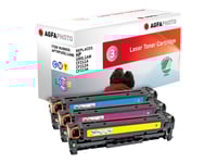 Agfaphoto - 3-Pack - Gul, Cyan, Magenta - Kompatibel - Tonerkassett (Alternativ För: Canon 731C, Canon 731M, Canon 731Y, Hp 131A, Hp Cf211a, Hp Cf212a, Hp Cf213a, Hp U0sl1am) - För Canon I-Sensys Mf623, Mf628  Hp Laserjet Pro 200 M251, 200 M276, Mfp