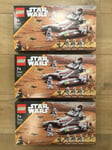 3 x LEGO STAR WARS Republic Fighter Tank 75342 Sets - NEW, SEALED, RARE