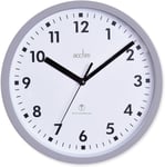 Acctim 74667 Nardo 20cm Radio Controlled Grey Wall Clock