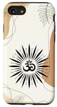 Coque pour iPhone SE (2020) / 7 / 8 Boho Minimaliste Esthétique Om Bouddhisme Symbole Méditation
