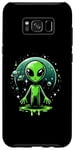 Galaxy S8+ Green Alien For Kids Boys Men Women Case
