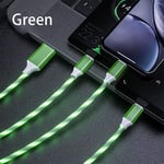 3 in 1 Data Cable Magnetic Charger Cable, Magnetic USB Charging Cable 2.5A Nylon Magnet 2m USB Cable Fast Charger with Micro USB/Type C/iP Car Ambient Interior Light, Car Accessories