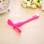 USB-vifte med svanehals (12 cm), rosa