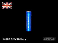 14500 600mAh 3.2V Battery Lithium LiFePo4 AA Rechargeable Solar Light Batteries