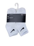 Nike Kids Unisex 6 Pack Ankle Socks - White