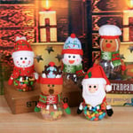 Christmas Candy Jar Storage Bottle Santa Bag Xmas Gift F1y3 C Gingerbread Man