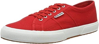Superga 2750-cotu Unisex Adult's Low-Top Gymnastics Shoes, Red (Red-White), 7.5 UK (41.5 EU)Red-White, UK 7.5