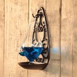 Esschert Design Stormglas med gjutjärnshållare 0,5 L TH31 Transparent
