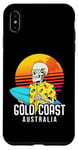 Coque pour iPhone XS Max Gold Coast Australie Queensland Surf Vacation Retro Surf