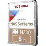 Hårddisk - TOSHIBA - N300 - 8TB - SATA3 - 7200RPM