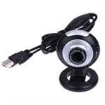 Noir Haute Définition USB Caméra Webcam avec Micro Vision Nocturne Webcam Pour Ordinateur portable Ordinateur - Black
