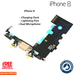 NEW iPhone 8/SE 2020 Charging Dock Port / Dual Microphone Replacement GOLD