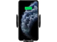 Sbs Automatisk Bilhållare Med Qi Snabbladdare 15W, Mobiltelefon/Smartphone, Aktiv Hållare, Bil/Utomhus, Svart