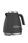 'Cosmopolis' Retro Dome 1.7 Litre Kettle Black & Chrome