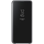 UTGÅTT Samsung Clear View Standing Cover Galaxy S9 - Svart