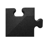 Pavi sorte - Hjørnekantlist Sort puzzle matte 15 mm