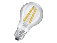 Osram - Led-Glödlampa Med Filament - Form: A60 - Klar Finish - E27 - 7.2 W (Motsvarande 100 W) - Klass A - Varmt Vitt Ljus - 3000 K