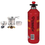 Trangia 25 Cookset With Spirit Burner & Fuel Bottle with Safety Valve, 1 L