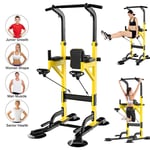Adjustable Power Tower,Multifunctional Weight Station Pull Up Bar Dip Station Fitness Home Gym Equipment For Strength Training Workout Abdominal Body Building