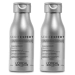 2 x Loreal Professionnel  SILVER  SHAMPOO For White/Grey Hair 100ml (200ml)