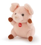 Trudi Sweet Coll. 51275 Peluche petit cochon animal en peluche de haute qualité avec des matériaux doux, petit cochon avec de jolis détails, lavable, peluche pour enfants, rose, XXS