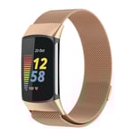 Milanese Loop Armband Fitbit Charge 6 Roséguld