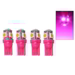 T10 w5w Pink Rosa led med 5st 5050SMD chip 12v DC 4-pack Pink / Rosa 4-pack Pink / Rosa 4-pack