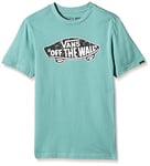 Vans OTW Logo FILL Boys - T-Shirt Manches Courtes - Manches Courtes - Garçon - Turquoise (Canton/Flocking Dead) - Large (Taille Fabricant: Large)