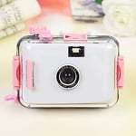 XSWY Children's Camera Camara Non-disposable Camera Film Camera LOMO Camera Waterproof and Shockproof Dropship Link Easy to use (Color : White)