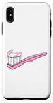 iPhone XS Max Pink Toothbrush and Toothpaste Case