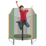 LXXTI Trampoline for Kids Outdoor, 5 Ft Trampoline Combo Bounce Jump Trampoline for Kids Outdoor, Trampoline With Safety Enclosure Net Spring Pad