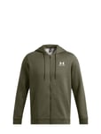 Under Armour Ua Essential Fleece Fz Hood Khaki Green