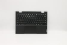 Lenovo Notebook 100e 2nd Keyboard Palmrest Top Cover US Black 5CB0T77532