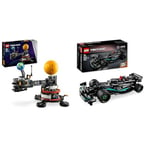 LEGO Technic Planet Earth and Moon in Orbit Model Building Set, Outer Space Toys & Technic Mercedes-AMG F1 W14 E Performance Race Car Toy for Kids, Boys and Girls aged 7 Plus Years Old, Pull-Back