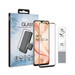 EIGER 3D Glass for Oppo Find X2 Lite Full Screen Premium Tempered Glass Screen Protector in CLEAR/BLACK with Cleaning Kit